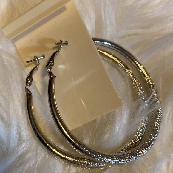 Silver hoops ***sold*** - Picture 3 of 5